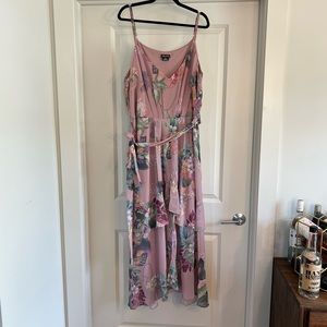 City Chic Heartwine Floral Maxi Dress